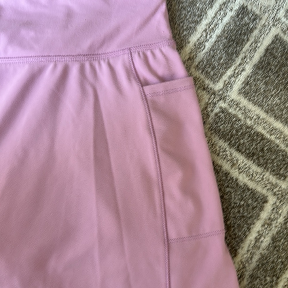 90 Degree By Reflex Pink Mini Athletic Skirt/Skort (L) - Picture 3 of 6